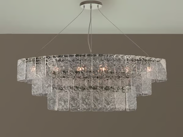 GLACE 4100 - Murano glass pendant lamp by Patrizia Volpato - view 2